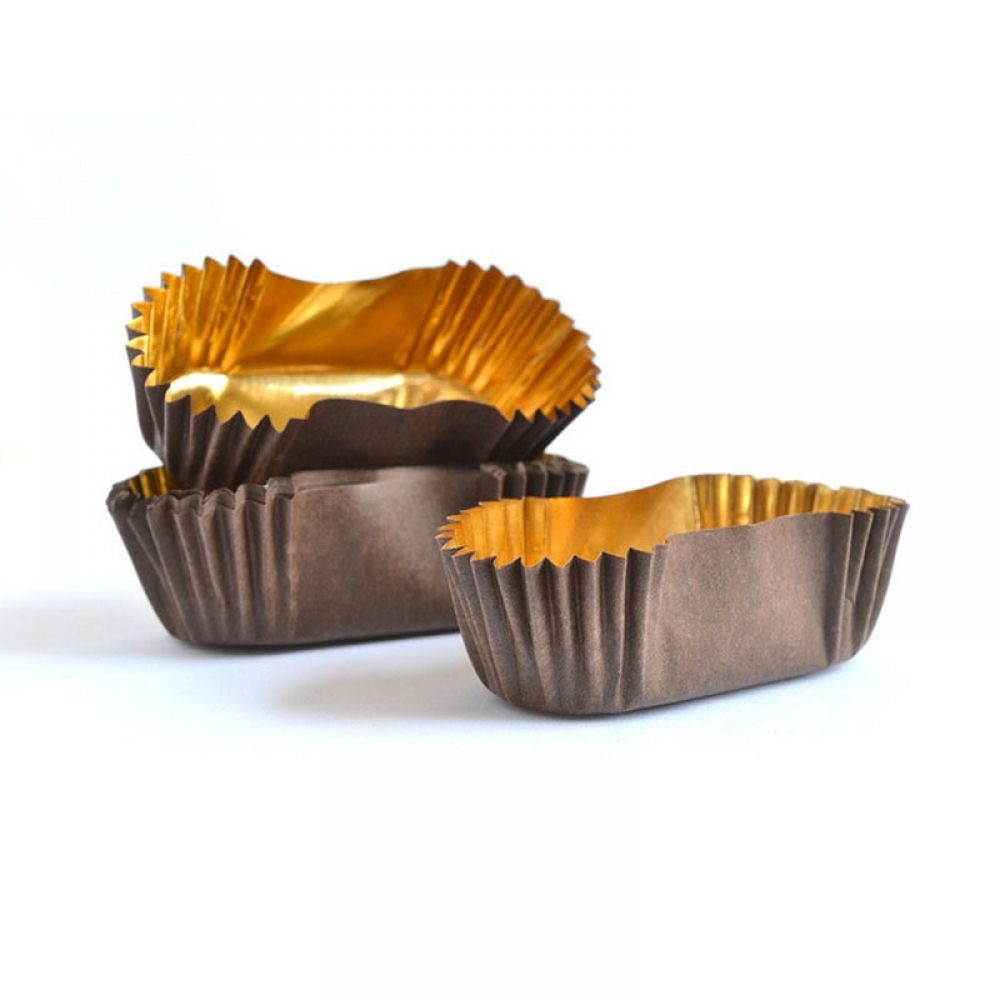 Royal brown and gold cups